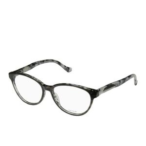 KENSIE “Stellar” Frames Cateye Black/Gray Granite Eyeglasses Demo 51-15-135 NWT